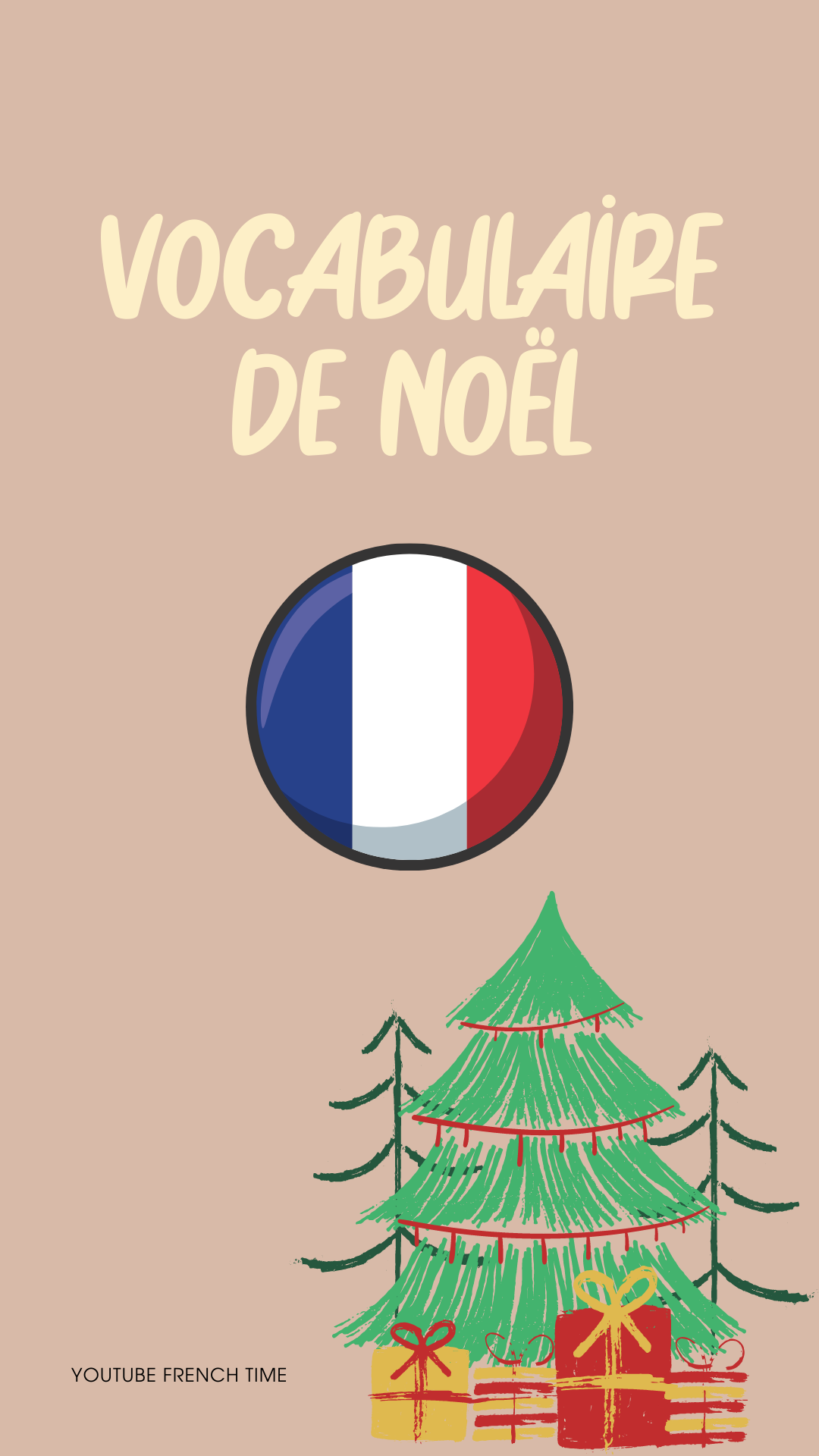 Обложка рождественского словарика French Time